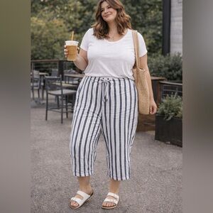 Per Se / Linen Blend Capris